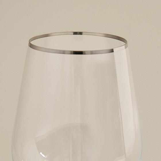 Chamonix Beyaz Şarap Kadehi Silver Standart