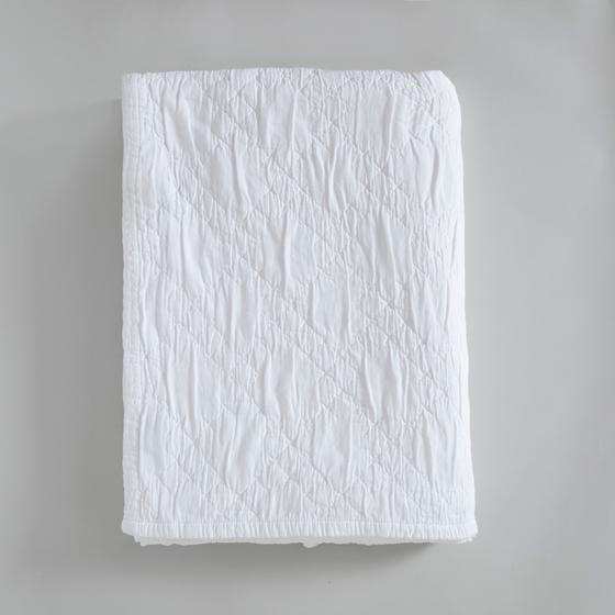 Mabelle Çift Kişilik Yatak Örtüsü 240x260 cm Beyaz