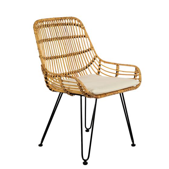 Nova Kolçaklı Sandalye 65x63x88 cm Natural