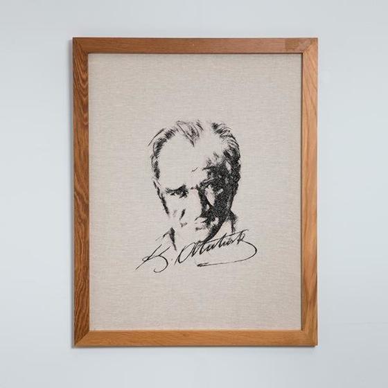 Atatürk Portre 75x96 cm Natural